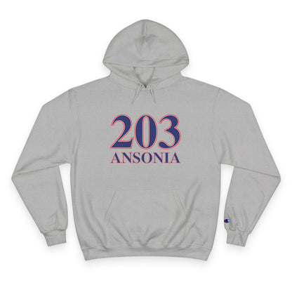 203 Ansonia Red White & Blue Champion Hoodie