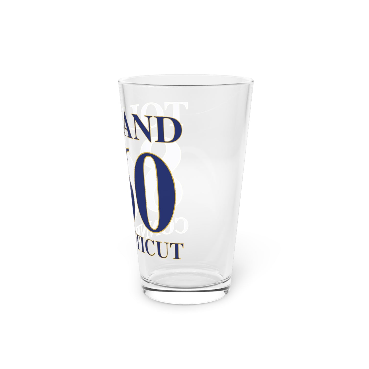 Tolland 860 Connecticut Pint Glass, 16oz