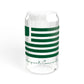 Bridgeport Connecticut St Patrick's Day Flag Sipper Glass, 16oz