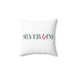 41 Tilt Silvermine Spun Polyester Square Pillow