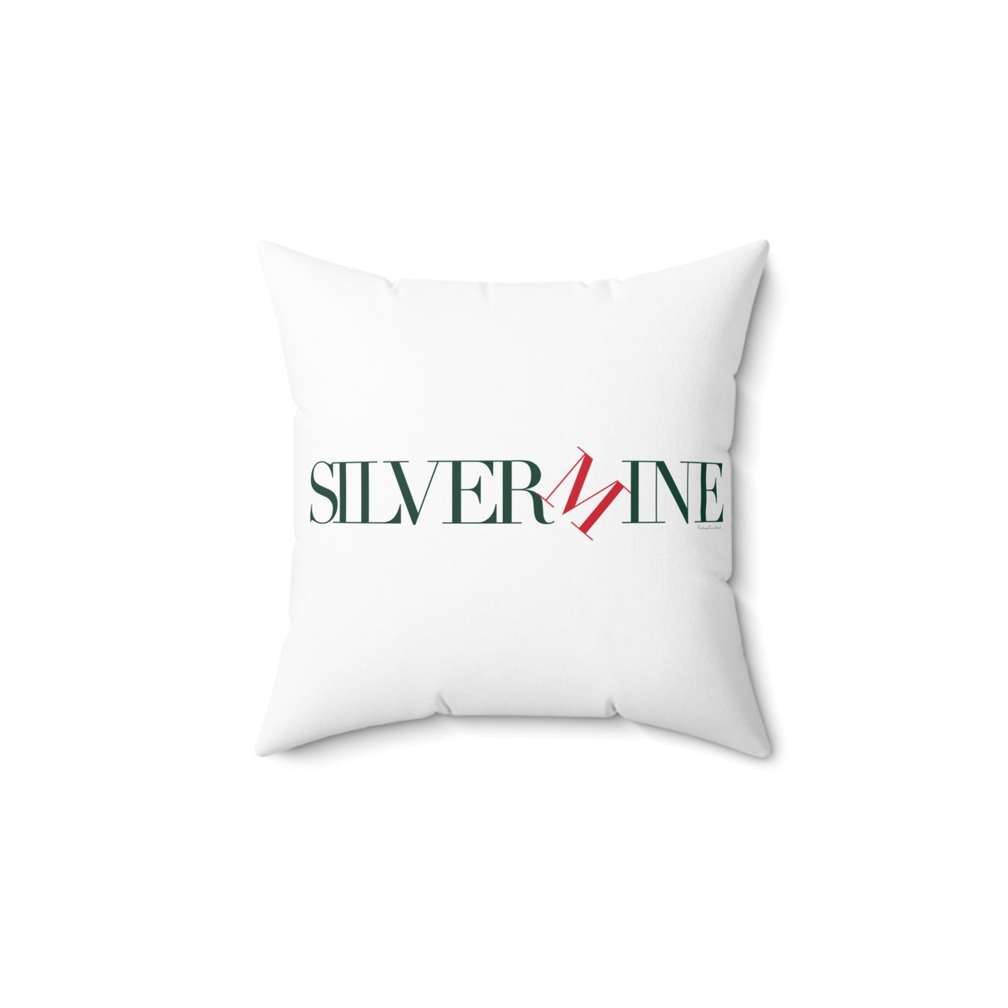 41 Tilt Silvermine Spun Polyester Square Pillow