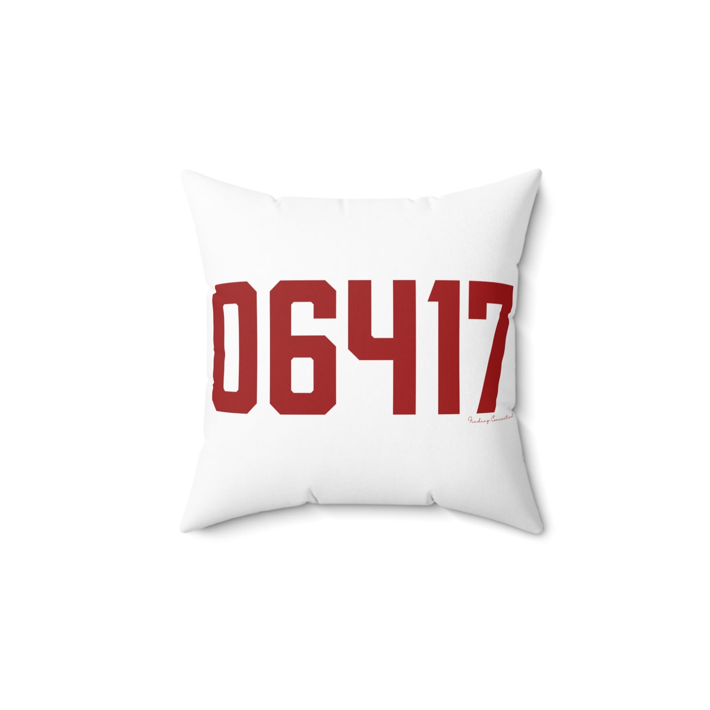 06417 Deep River Connecticut Zip Code Spun Polyester Square Pillow