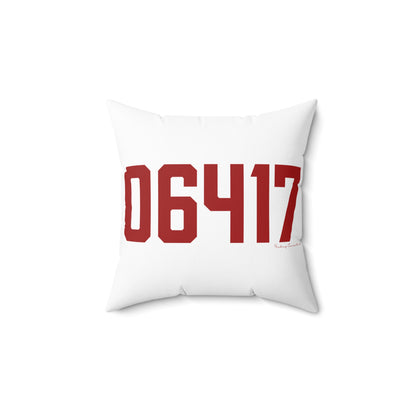 06417 Deep River Connecticut Zip Code Spun Polyester Square Pillow