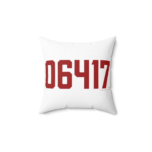 06417 Deep River Connecticut Zip Code Spun Polyester Square Pillow