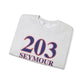 203 Seymour Red White & Blue Unisex Heavy Blend™ Crewneck Sweatshirt
