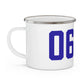 06281 Woodstock Connecticut Zip Code Enamel Camping Mug