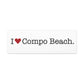 I Heart Compo Beach. Matte Canvas, Stretched, 1.25"