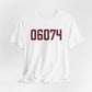 06074 - South Windsor Connecticut Zip Code Unisex Jersey Short Sleeve T-Shirt