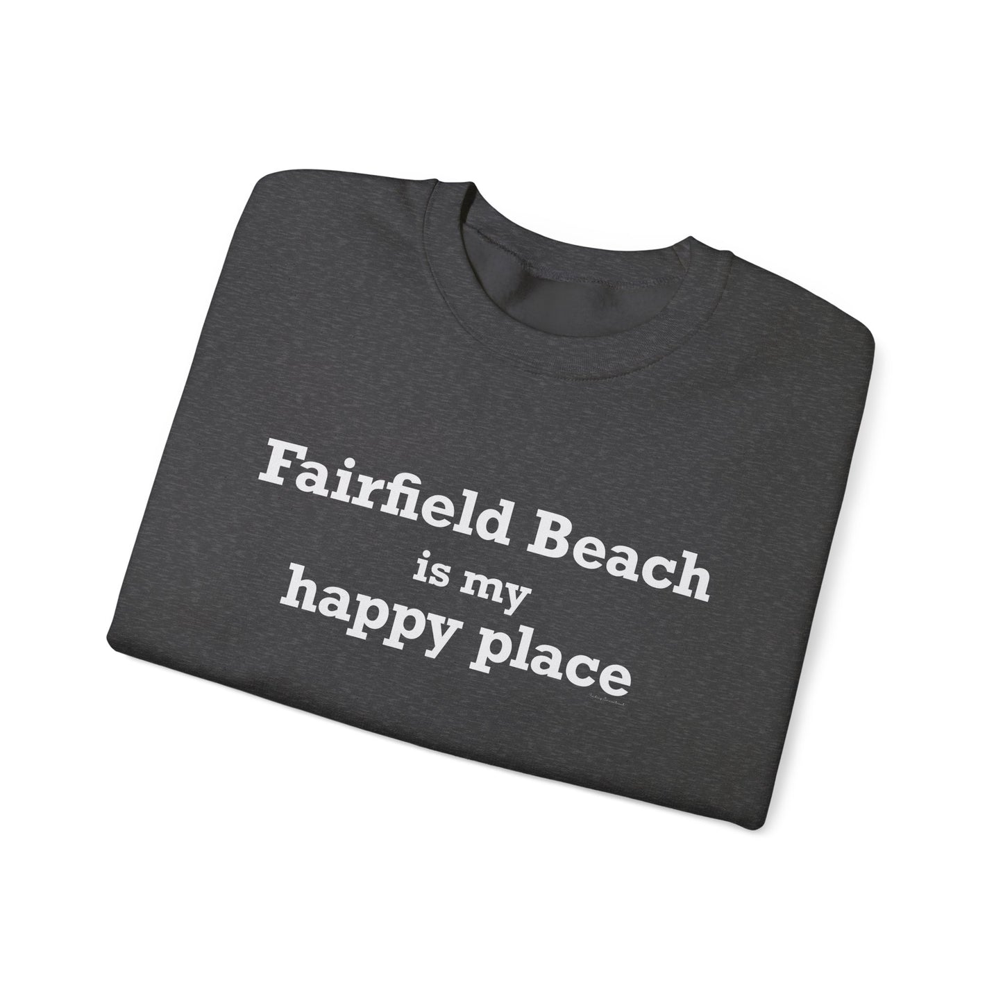 Fairfield Beach is My Happy Place Unisex Heavy Blend™ Crewneck Sweatshirt