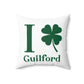 I Clover Guilford Spun Polyester Square Pillow