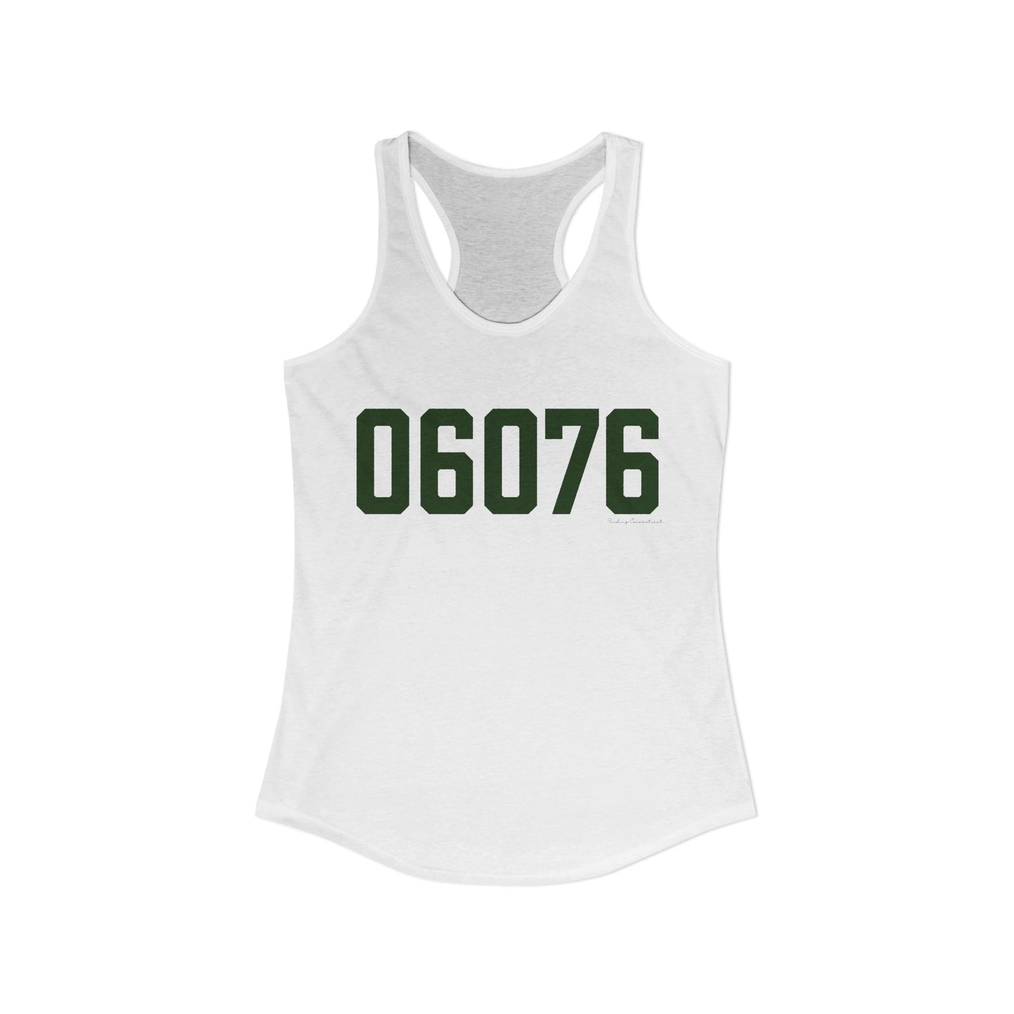 06076 UnionConnecticut Zip Code Women's Ideal Racerback Tank