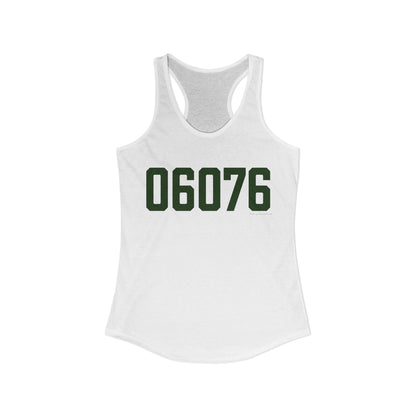 06076 UnionConnecticut Zip Code Women's Ideal Racerback Tank