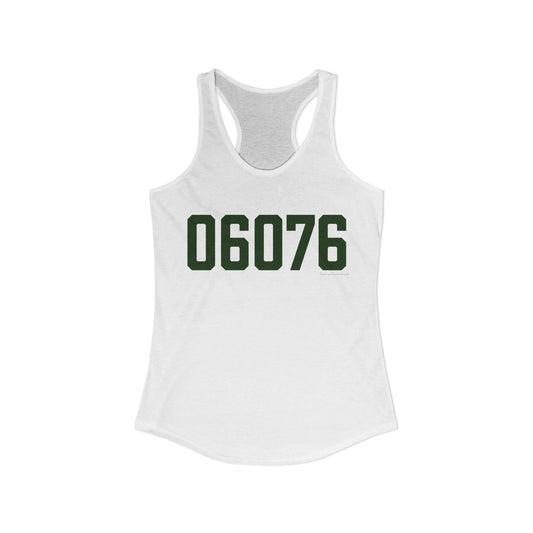 06076 UnionConnecticut Zip Code Women's Ideal Racerback Tank