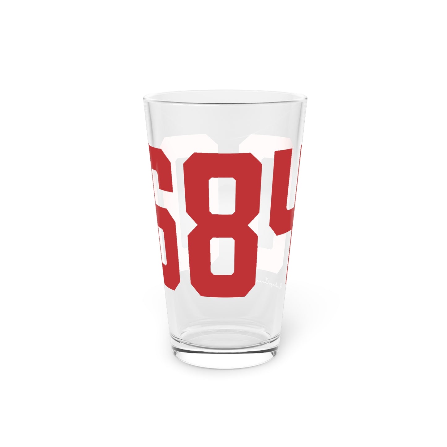 06840 New Canaan Connecticut Zip Code Pint Glass, 16oz