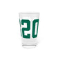 06320 New London Connecticut Zip Code Pint Glass, 16oz