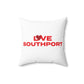 Love Southport Spun Polyester Square Pillow
