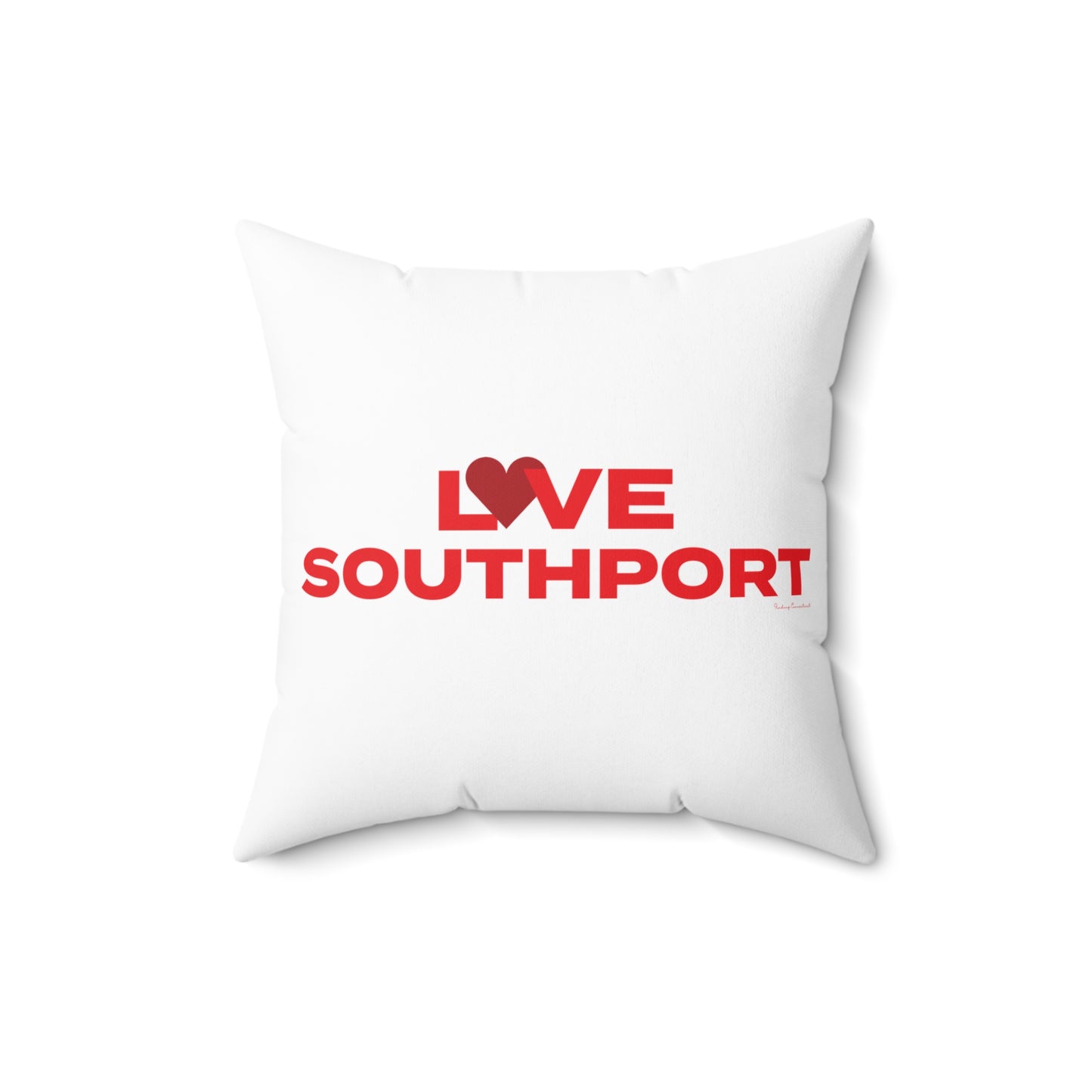 Love Southport Spun Polyester Square Pillow