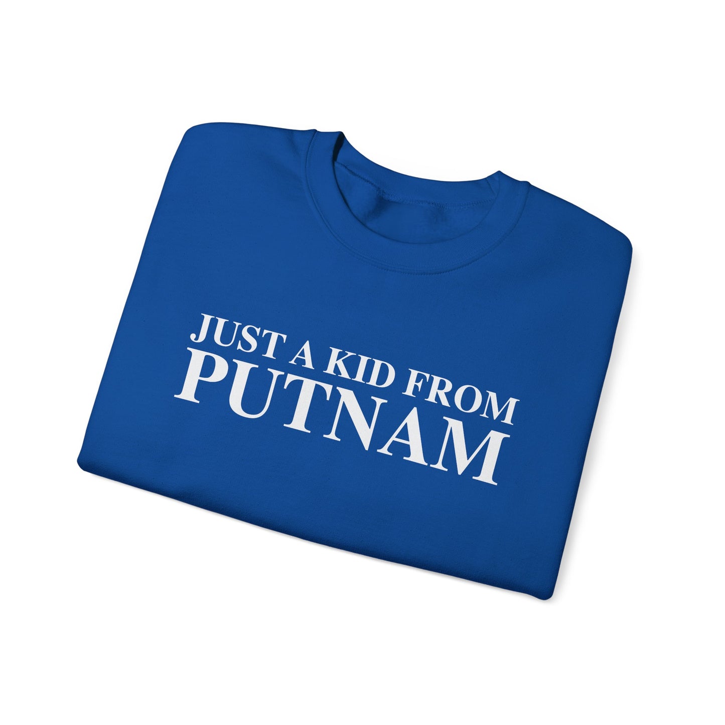 Just a kid from Putnam Unisex Heavy Blend™ Crewneck Sweatshirt
