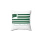 Canaan Connecticut St. Patrick’s Day Flag Spun Polyester Square Pillow