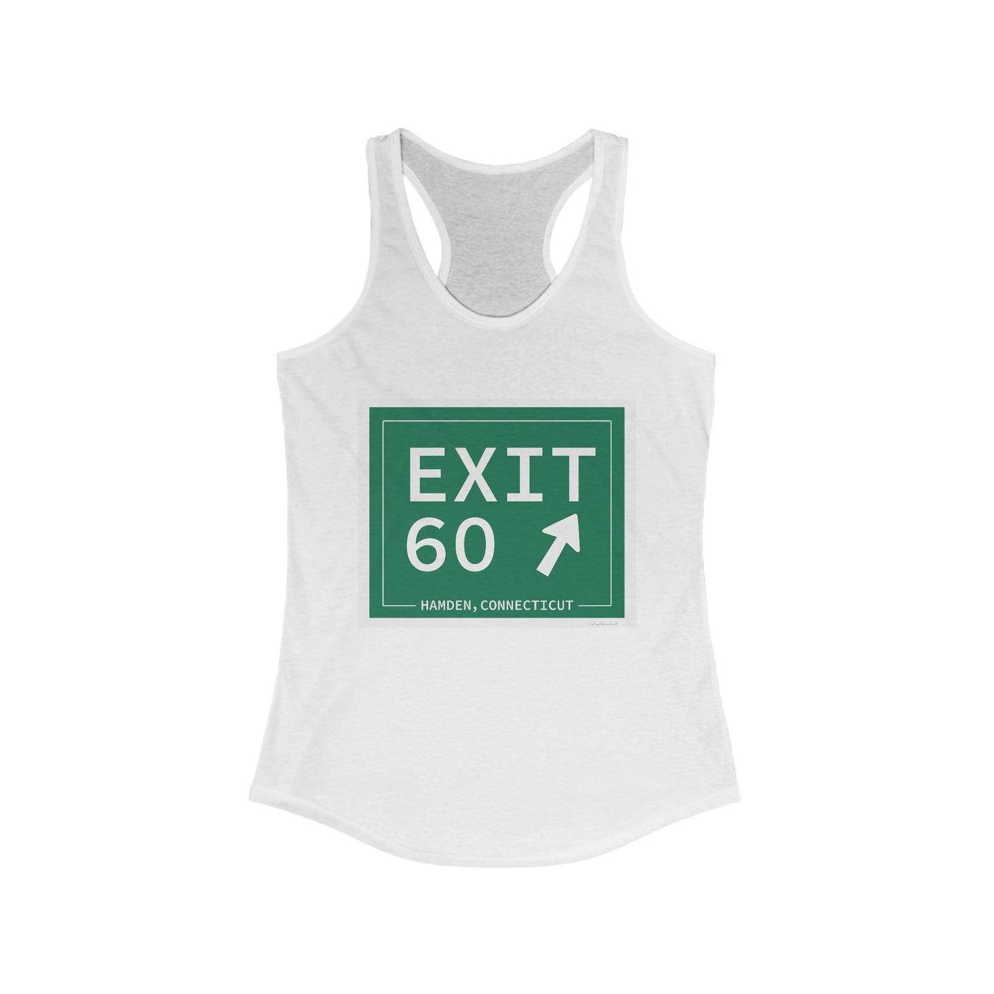 Vintage Exit 60 WCP Sign Women's Ideal Racerback Tank Top