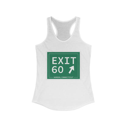 Vintage Exit 60 WCP Sign Women's Ideal Racerback Tank Top