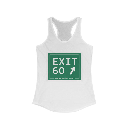 Vintage Exit 60 WCP Sign Women's Ideal Racerback Tank Top
