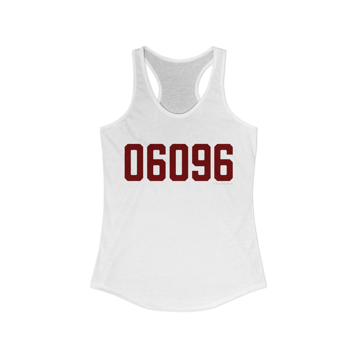 06096 Windsor Locks  Connecticut Zip Code Women's Ideal Racerback Tank Top