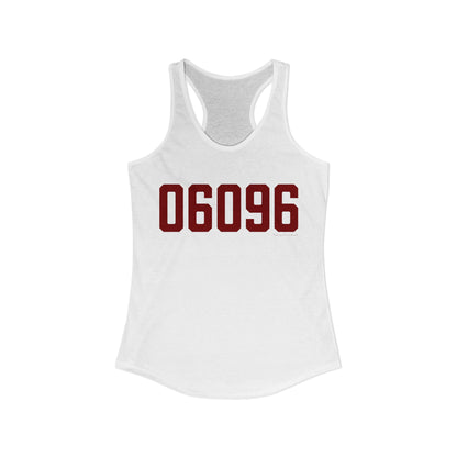 06096 Windsor Locks  Connecticut Zip Code Women's Ideal Racerback Tank Top