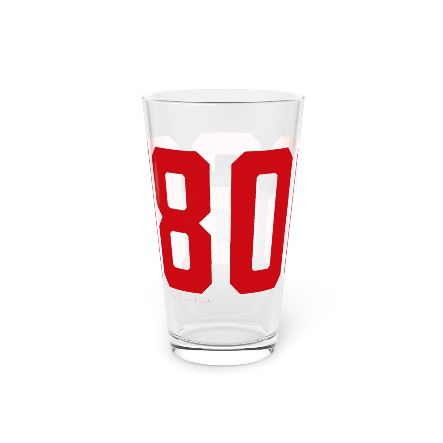06608 Bridgeport Connecticut Zip Code Pint Glass, 16oz
