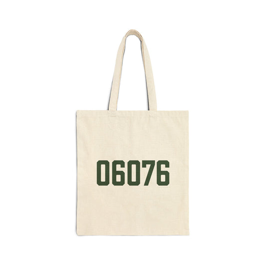 06076 Union Connecticut Zip Code Cotton Canvas Tote Bag
