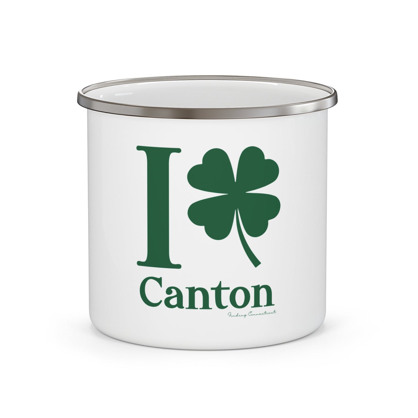 I Clover Canton Enamel Camping Mug