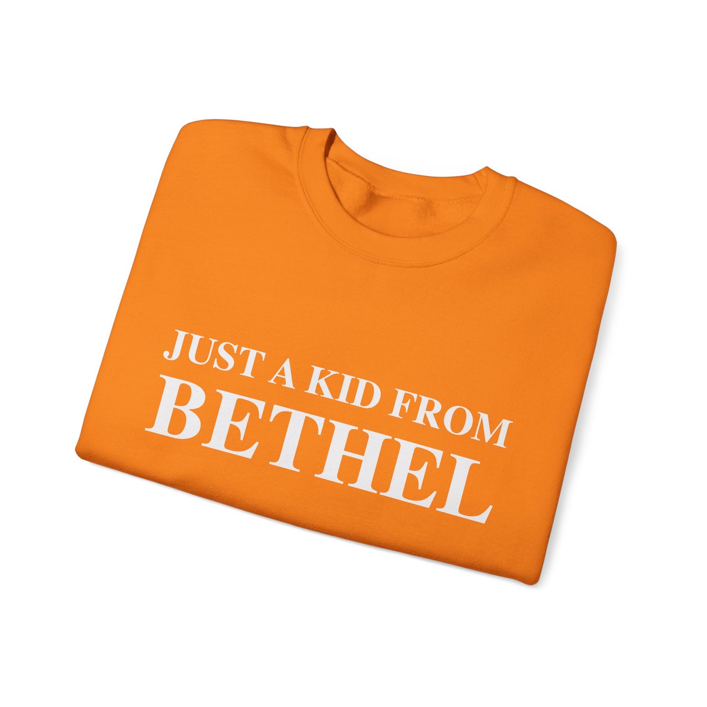 Just a kid from Bethel Unisex Heavy Blend™ Crewneck Sweatshirt