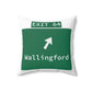 Vintage WCP Exit 64 Sign Spun Polyester Square Pillow