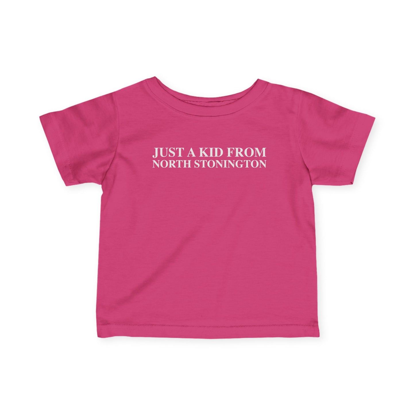 Just a kid from Stonington Infant Fine Jersey T-Shirt
