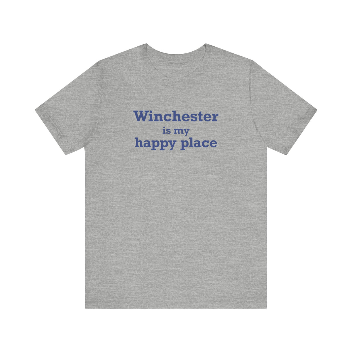 Winchester is My Happy Place Jersey Short Sleeve T-Shirt