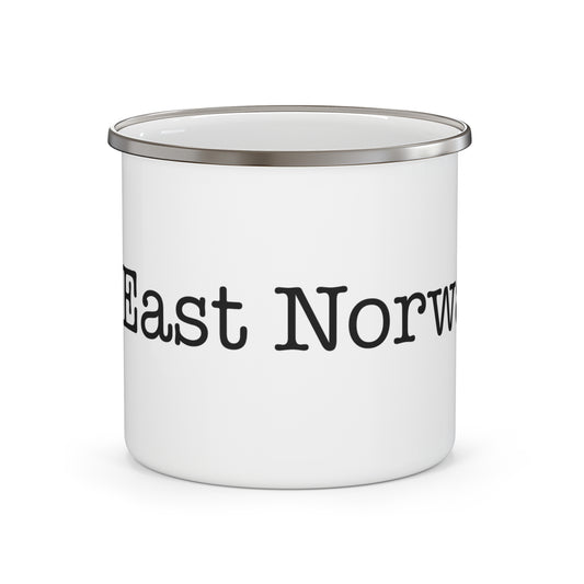 I Heart East Norwalk. Enamel Camping Mug