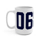06883 Weston Connecticut Zip Code Mug 15oz