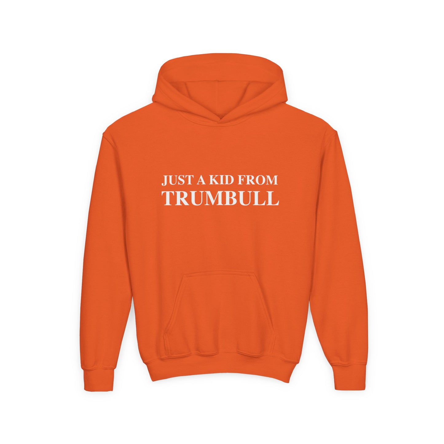 Just a kid from Trumbull  Youth Heavy Blend Hooded Sweatshirt