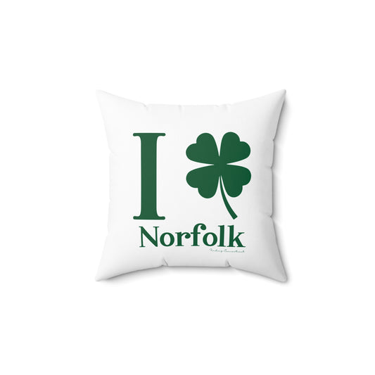 I Clover Norfolk  Spun Polyester Square Pillow