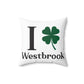 I Clover Westbrook Spun Polyester Square Pillow