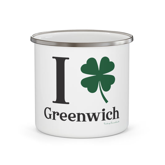 I Clover Greenwich Enamel Camping Mug