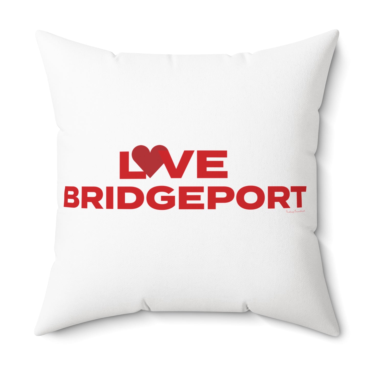 Love Bridgeport Spun Polyester Square Pillow