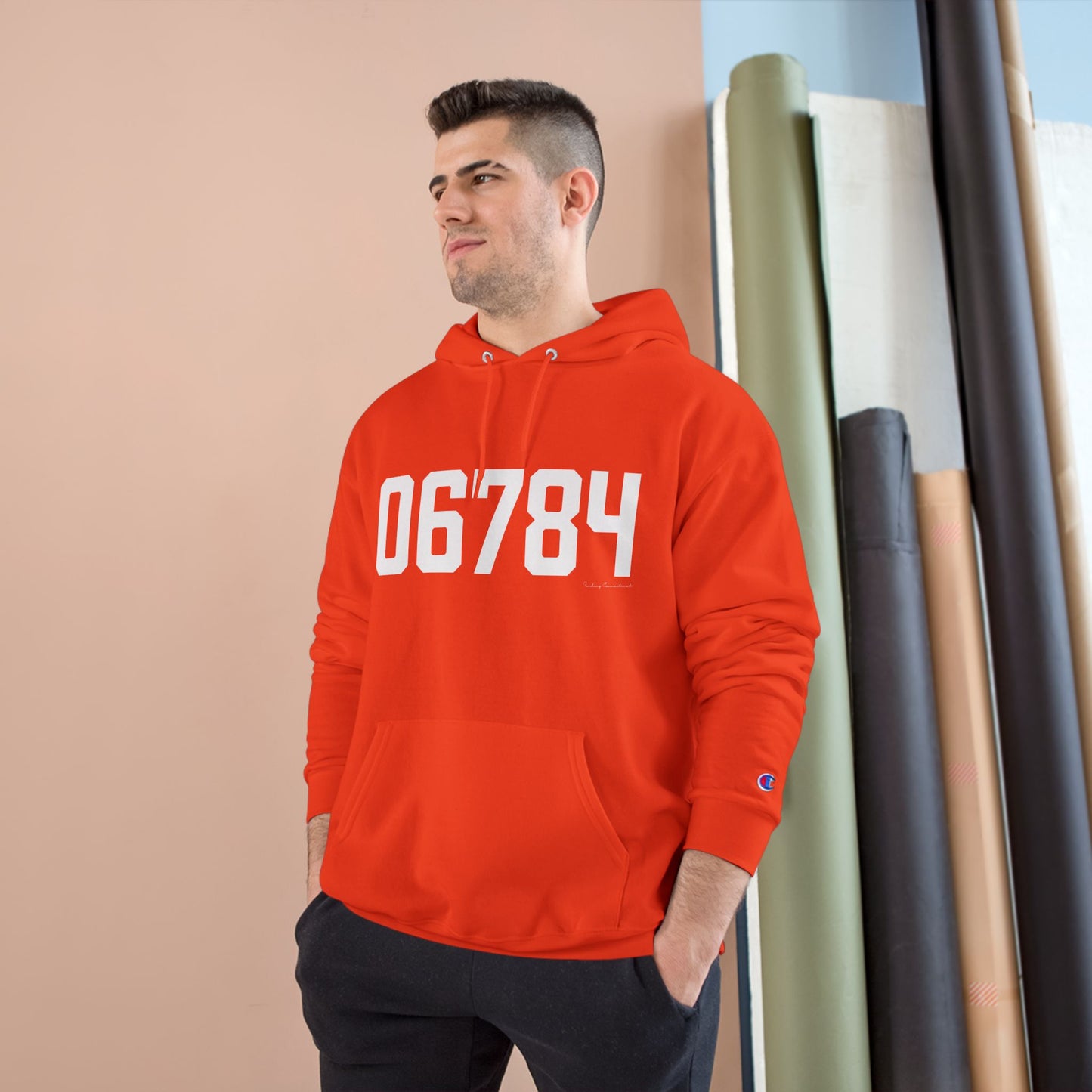 06784 Sherman CT Zip Code Champion Hoodie Sweatshirt