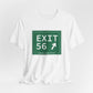 Vintage Exit 56 WCP Sign Unisex Jersey Short Sleeve T-Shirt