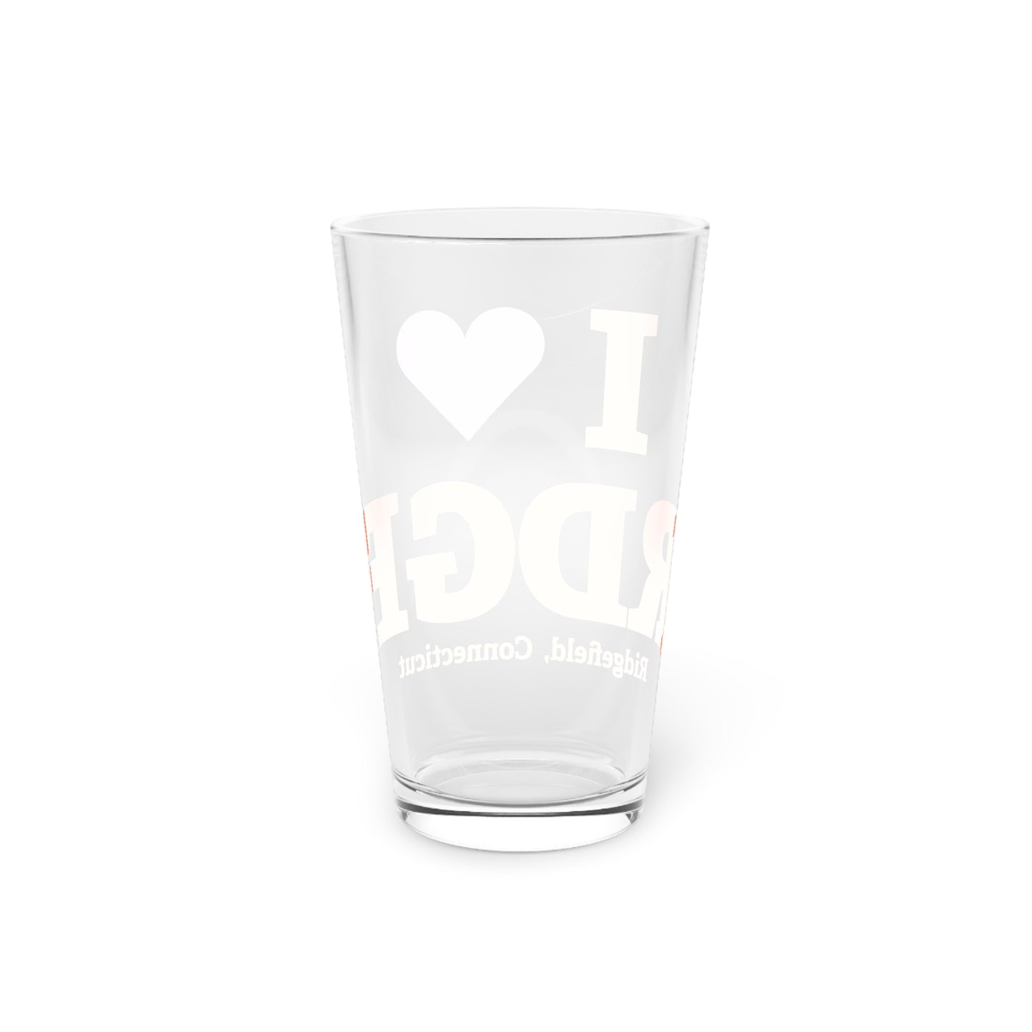 I Heart RDGF Pint Glass, 16oz