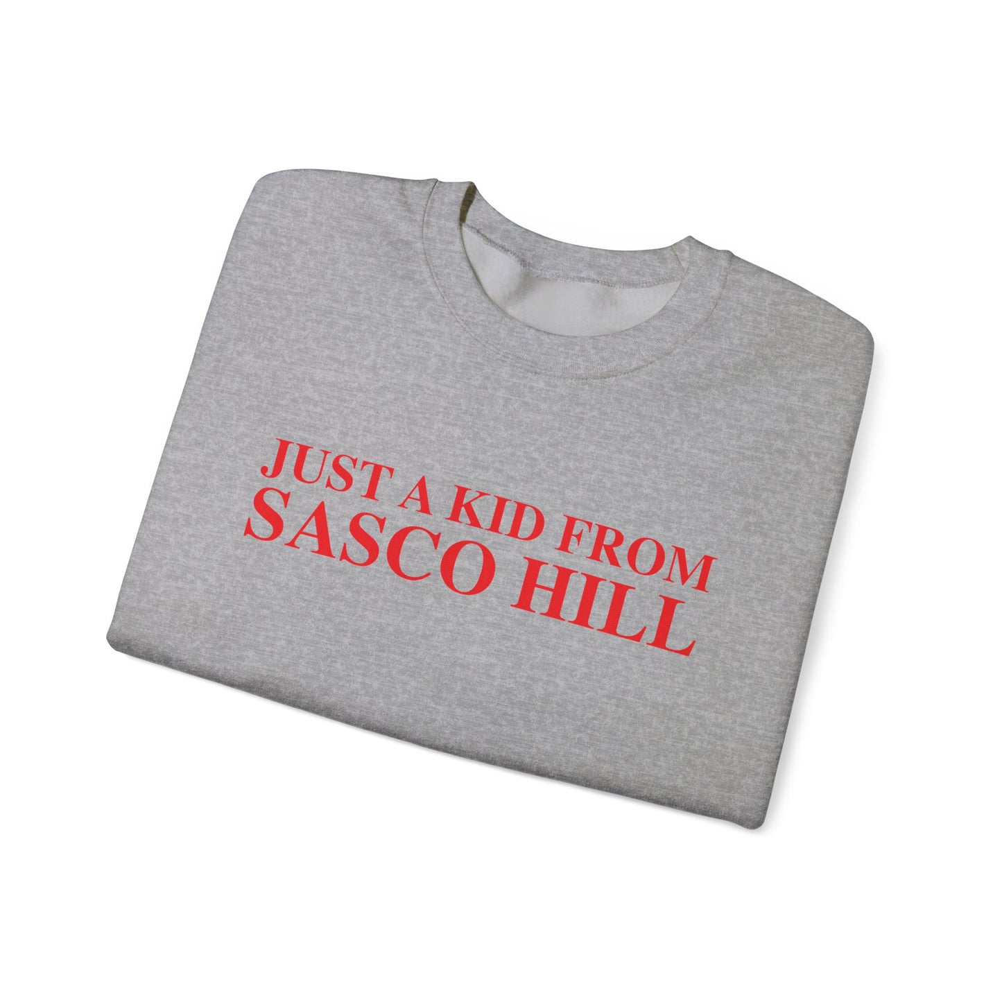 Just a kid from Sasco Hill Unisex Heavy Blend™ Crewneck Sweatshirt