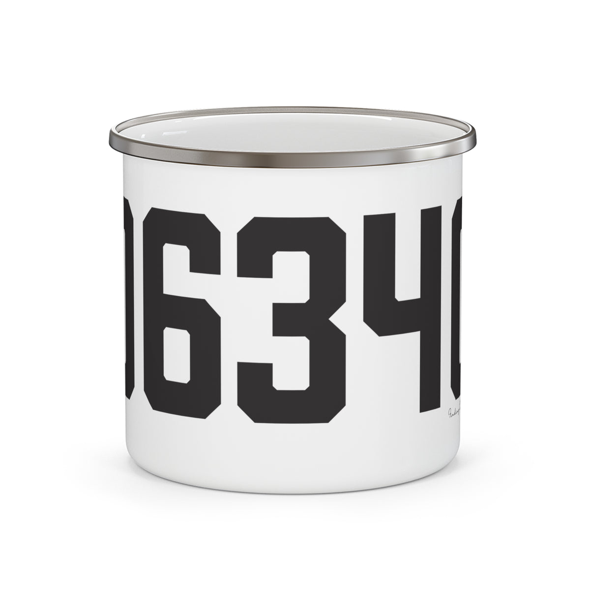 06340 Groton Connecticut Zip Code Enamel Camping Mug
