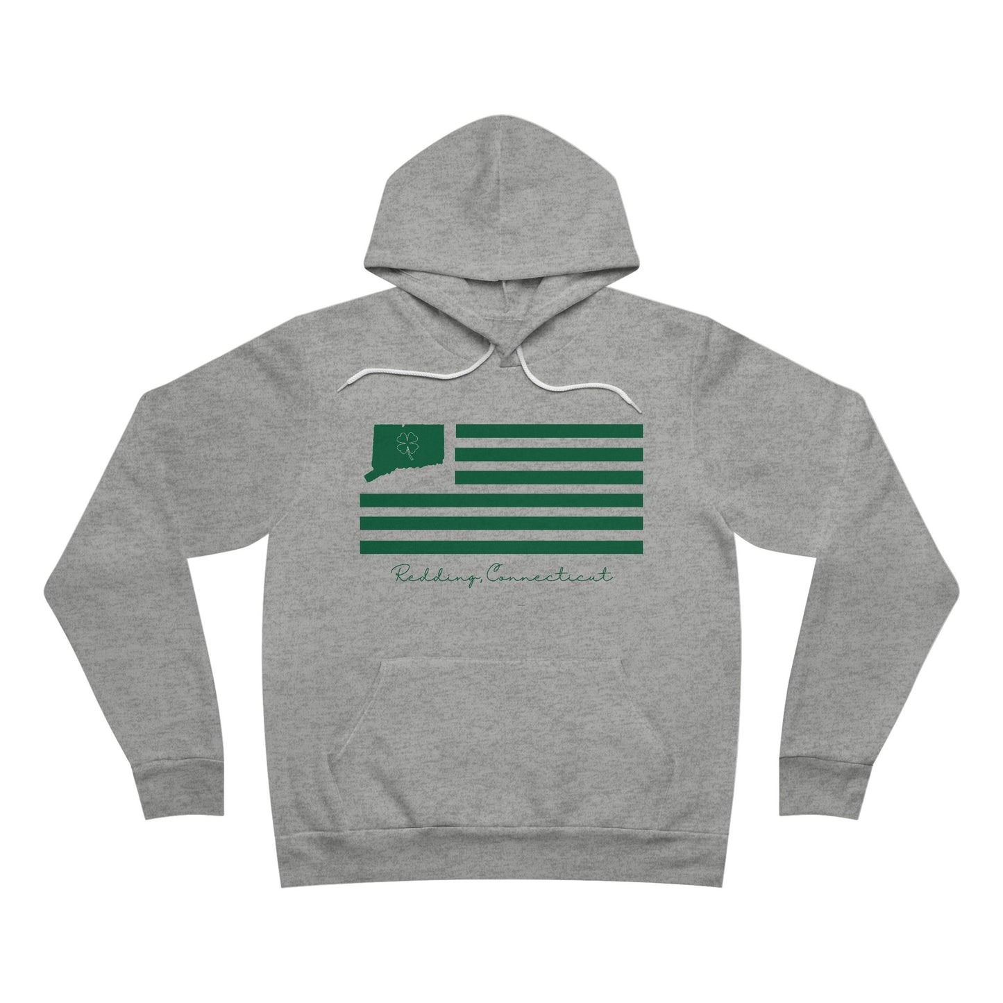 Redding Connecticut St. Patrick’s Day Flag Unisex Sponge Fleece Pullover Hoodie