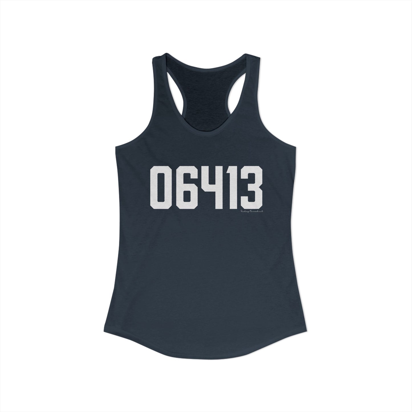 06413 Clinton CT Zip Code Women's Ideal Racerback Tank Top