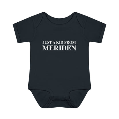 Just a kid from Meriden Infant Baby Rib Bodysuit